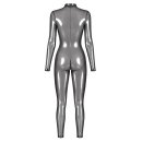 Noir Handmade Transparent Catsuit F429 - Silver
