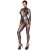 Noir Handmade Transparent Catsuit F429 - Silver