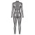 Noir Handmade Transparent Catsuit F429 - Silver