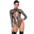 Noir Handmade Transparent Bodysuit F430 - Silver