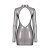 Noir Handmade Transparent Longsleeve Minidress F431 - Silver