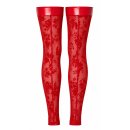 Noir Handmade Flock Str&uuml;mpfe F417 - Rot