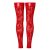 Noir Handmade Flock Strümpfe F417 - Rot