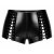 Noir Handmade Powerwetlook Short F411 - Schwarz