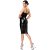 Noir Handmade Midikleid mit Schnürung F408 - Schwarz