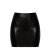 Noir Handmade Powerwetlook Minirock F407 - Schwarz