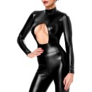 Noir Handmade Powerwetlook Catsuit F400 - Black