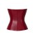 Noir Handmade Powerwetlook Corset Top F398 - Burgundy