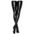 Noir Handmade Powerwetlook Stockings - Black