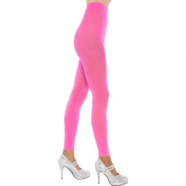 Footless Tights - Neon Pink