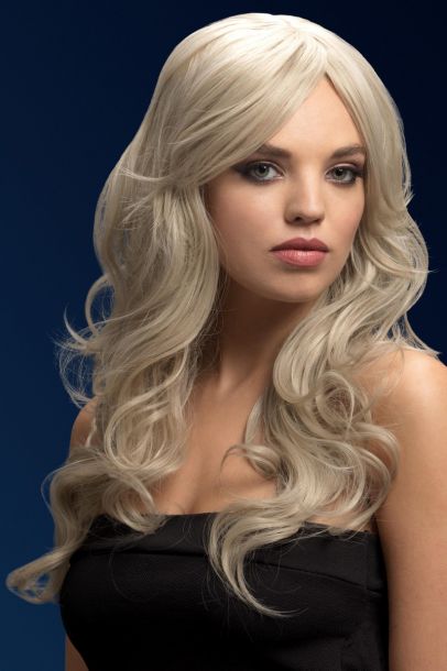 Longhair Wig NICOLE - Silver Blonde