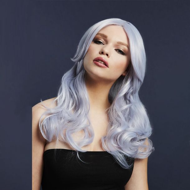 Longhair Wig NICOLE - Silver Lilac