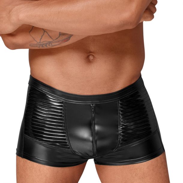 Powerwetlook Boxer Shorts H054 - Black