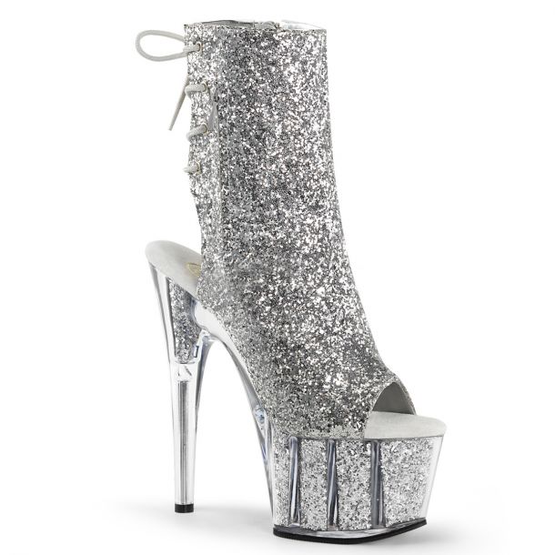 Platform Ankle Boots ADORE-1018G - Silver
