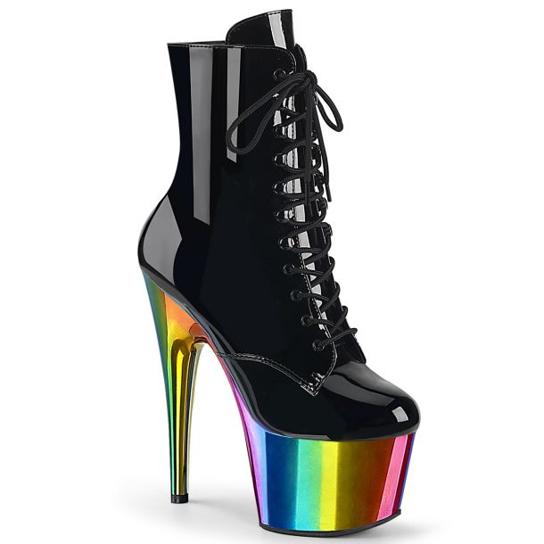 Platform Heels ADORE-1020RC - Black/Rainbow