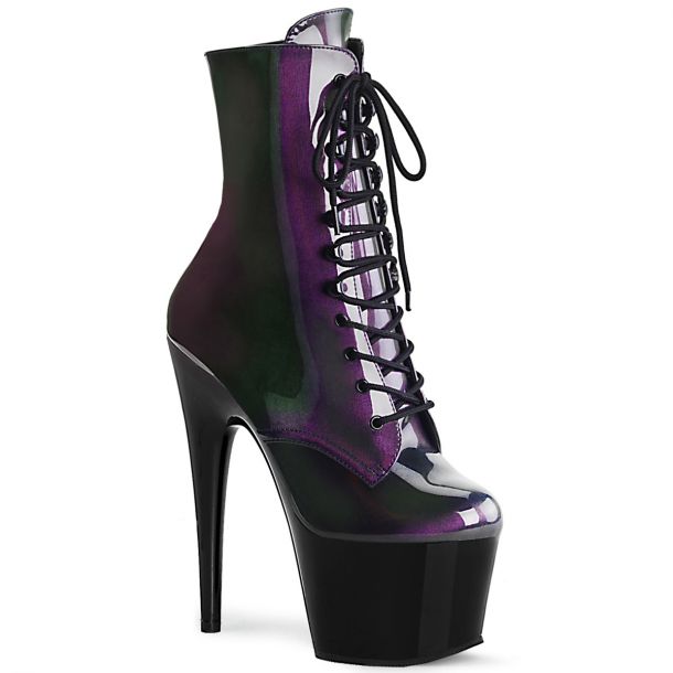 Platform Ankle Boots ADORE-1020SHG - Purple/Olive