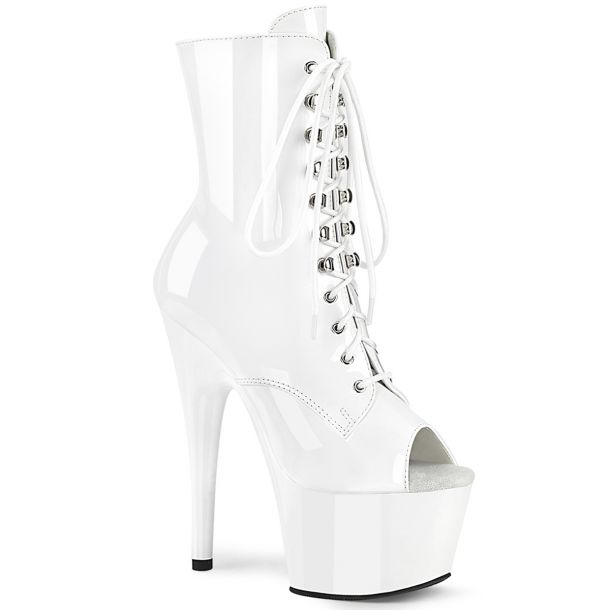 Platform Ankle Boots ADORE-1021 - White Patent
