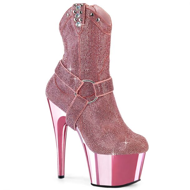 Platform Ankle Boots ADORE-1029CHRS - Baby Pink