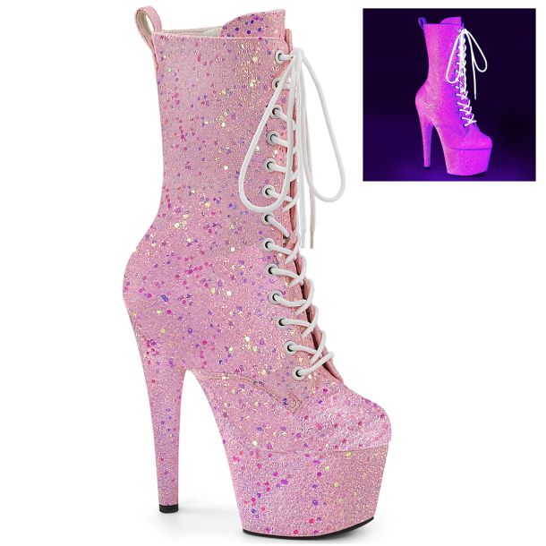 Platform Ankle Boots ADORE-1040-IG - Neon Baby Pink