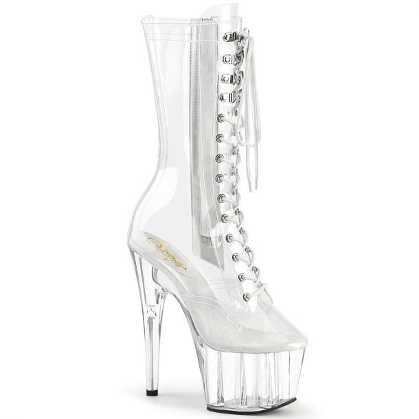 Platform Ankle Boots ADORE-1050C - Clear/Clear