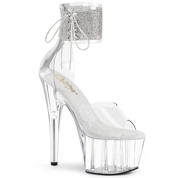 Platform High Heels ADORE-724RS - White/Clear