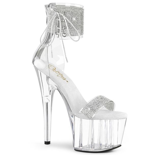 Platform High Heels ADORE-727RS - White/Clear