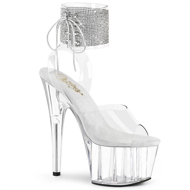 Platform High Heels ADORE-791-2RS - White/Clear