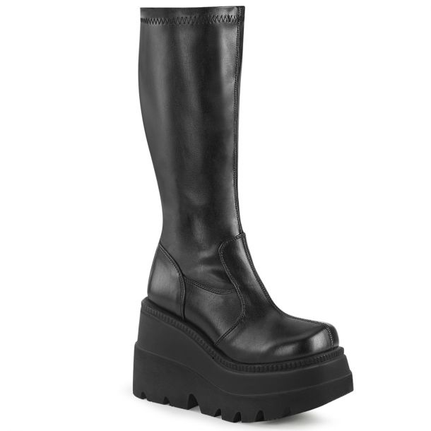 Gothic Platform Boots (Vegan) SHAKER-65 - Black