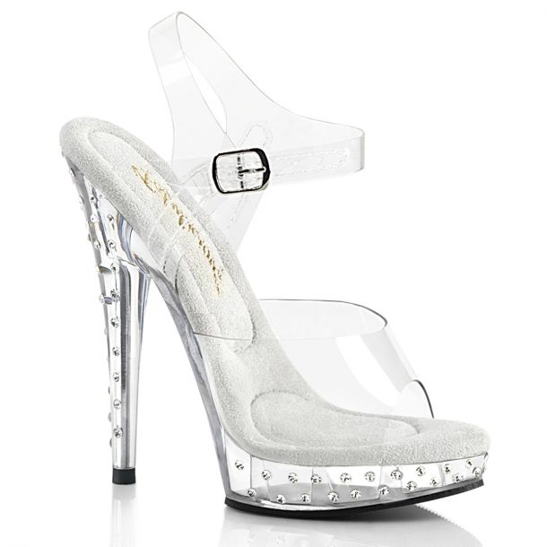Platform Heels SULTRY-608SDT - Clear/Clear