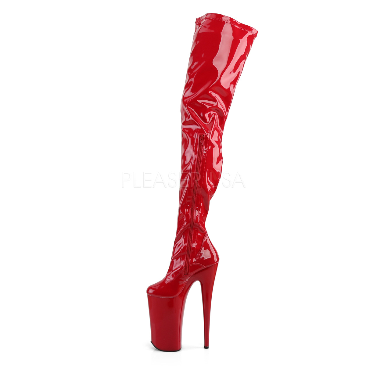 Pleaser BEYOND-4000 - Patent Red | Crazy-Heels