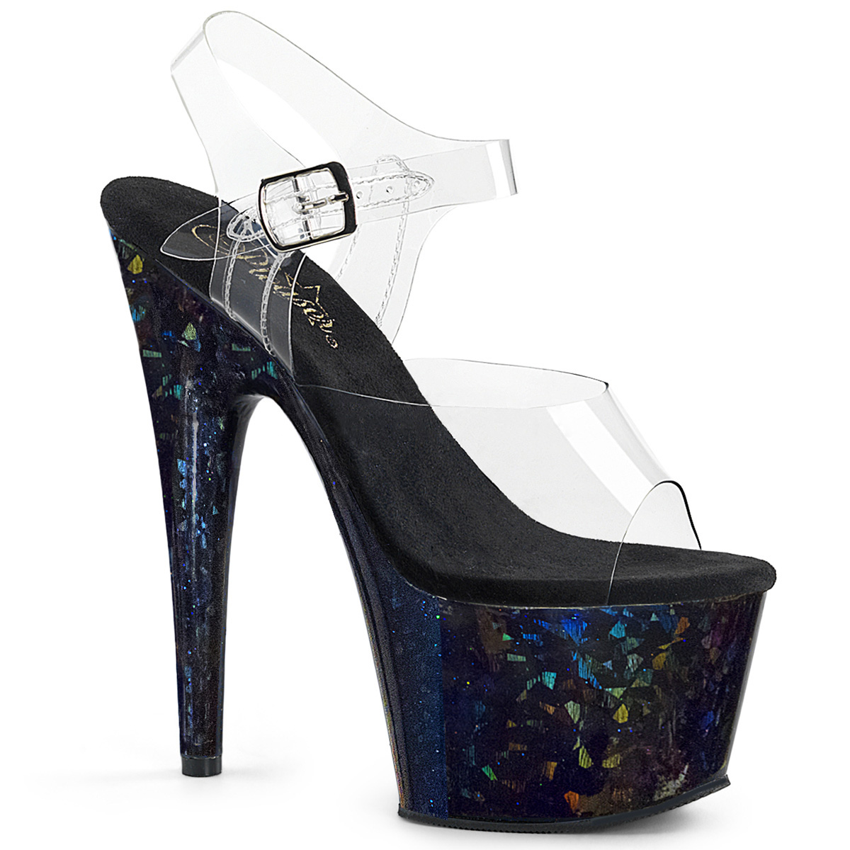 dark blue high heels