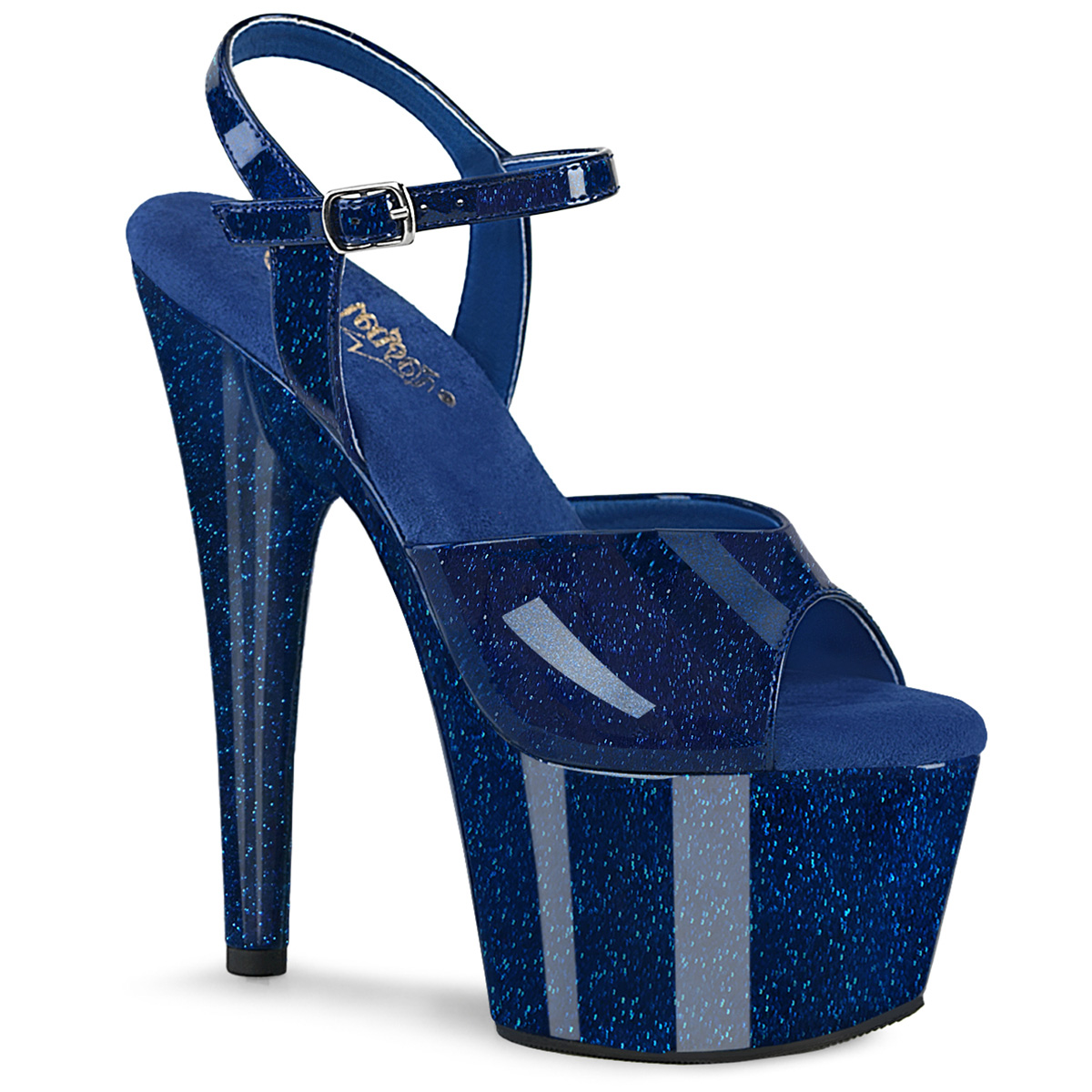 John Galliano | Shoes | John Galliano Blue Glitter Heels 37 2 New | Poshmark