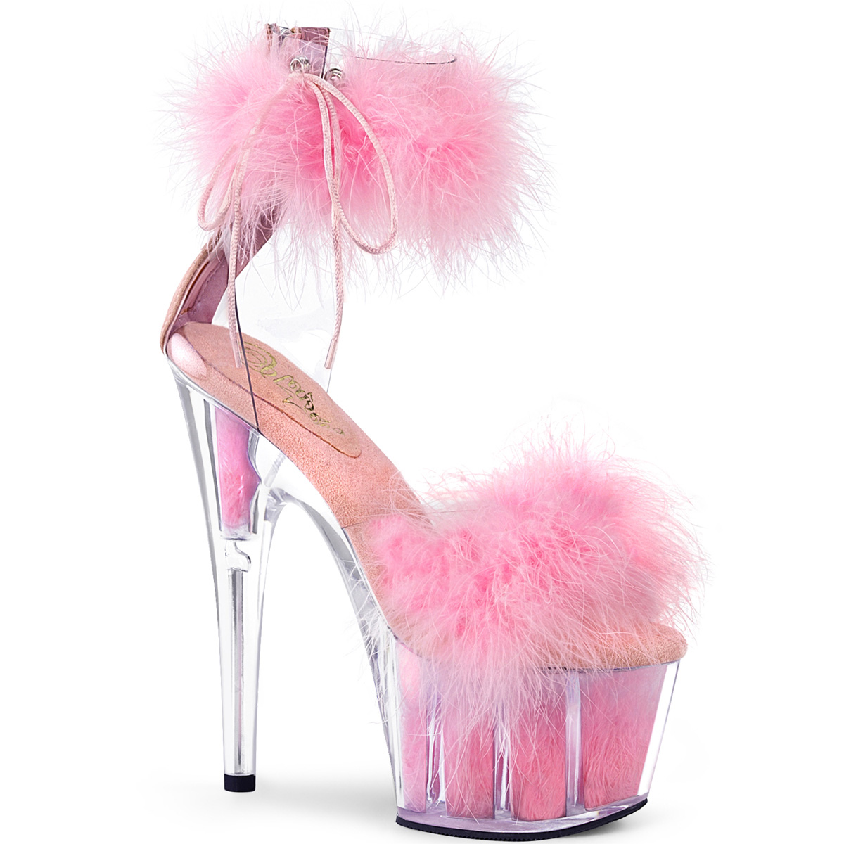 Womens High Chunky Heel Dress Fluffy Sandals With Cute Ornament And Fluffy  Fur Platform From Dresscools, $58.69 | DHgate.Com