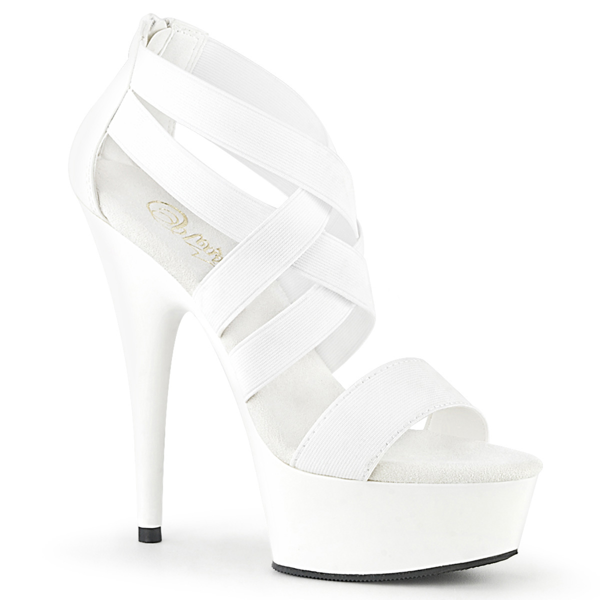 white platform high heels