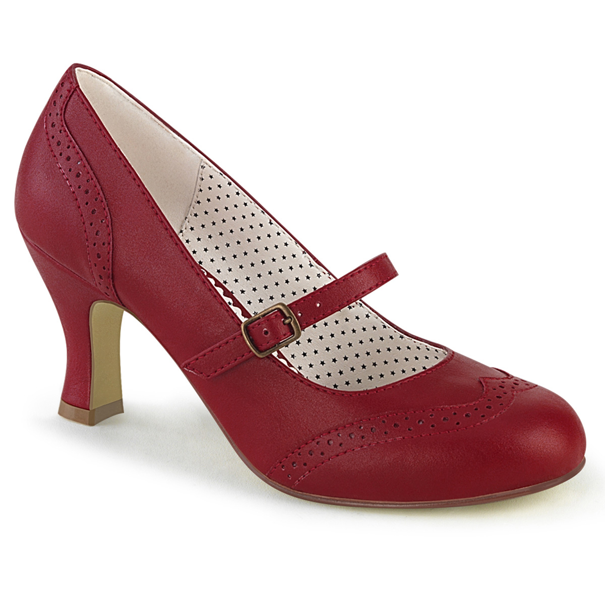 Retro Pumps FLAPPER-32 Red, Pin Up Couture