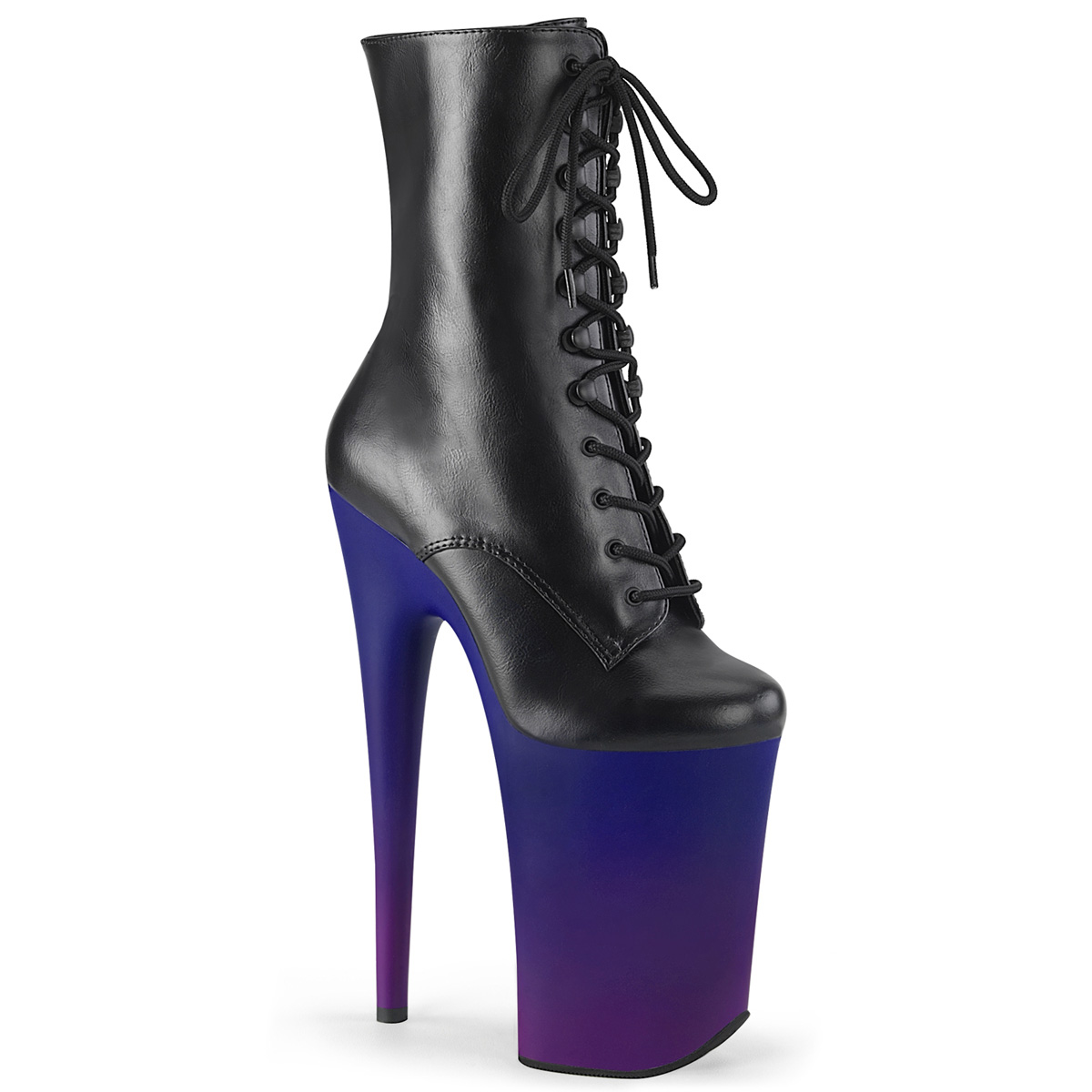 blue and purple heels