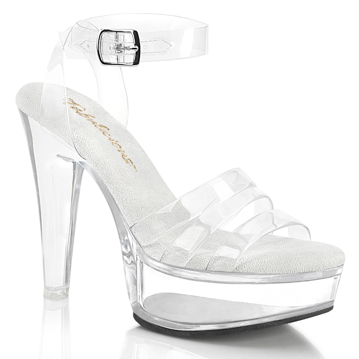 GNIST Beige Twin Transparent Strap Clear Block Heels at Rs 1399.00 | Shoe  Heels | ID: 2852392307348