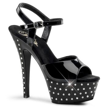 Platform high-heeled sandal STARDUST-609 - Black