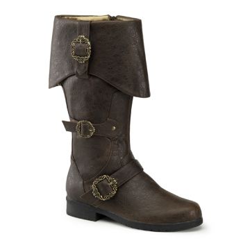 Pirate Boots CARRIBEAN-299 - Brown