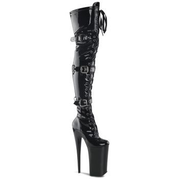 Extreme Plateau Heels BEYOND-3028 - Patent Black