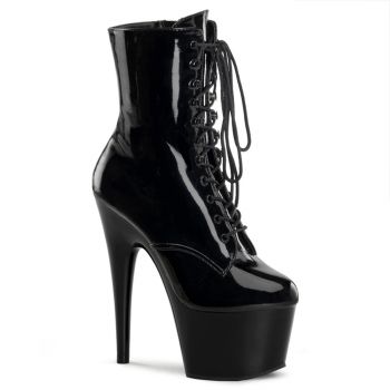 Platform Ankle Boots ADORE-1020 : Patent Black