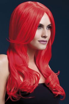 Longhair Wig KHLOE - Neon Red