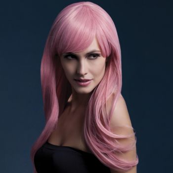 Longhair Wig SIENNA - Pastel Pink