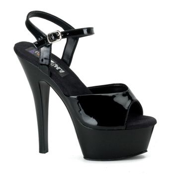 Platform high-heeled sandal JULIET-209 - Black