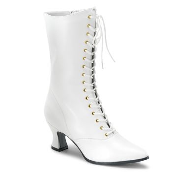 Ankle Boots VICTORIAN-120 - PU White