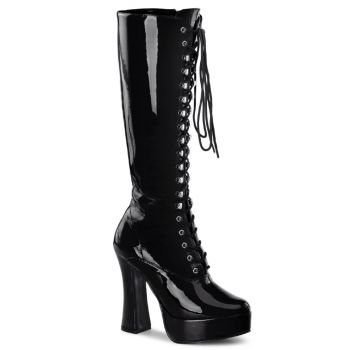 Knee Boot ELECTRA-2020 : Patent Black