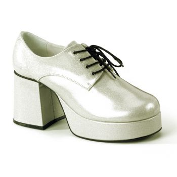 Men Platform Shoes JAZZ-02G : Glitter Silver