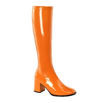 Retro Boots GOGO-300 : Patent orange