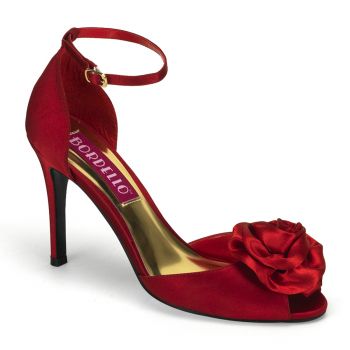D'Orsay Peep Toes ROSA-02 - Red