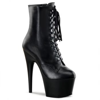 Platform Ankle Boots ADORE-1020 - Leather Black